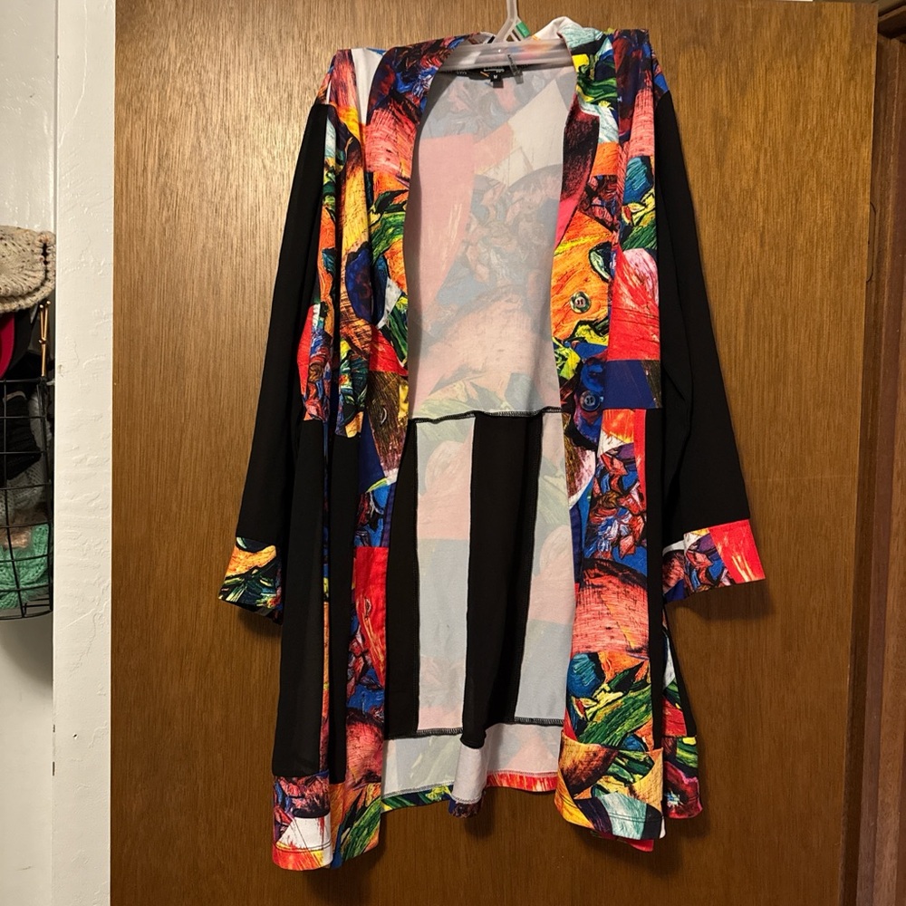 Dior Colorful Abstract Cardigan with Black Accents - Picture 2 of 7